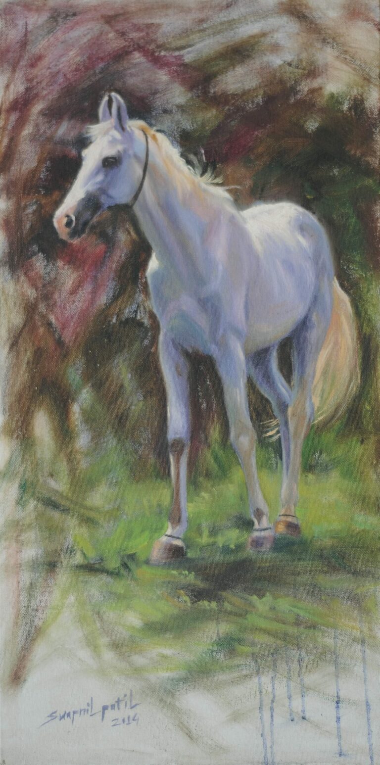 horse 24x12inch oil on canvas sold